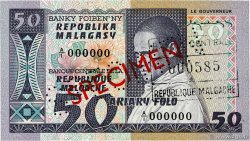 50 Francs - 10 Ariary Spécimen MADAGASCAR 1974 P.062S NEUF