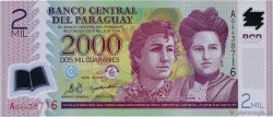 2000 Guaranies PARAGUAY 2008 P.228a NEUF