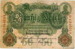 50 Mark ALLEMAGNE 1906 P.026b