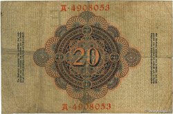 20 Mark ALLEMAGNE 1907 P.028 TB