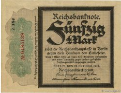 50 Mark ALLEMAGNE 1918 P.064b