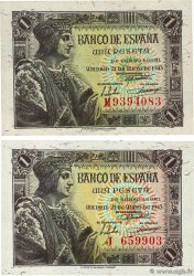 5 Pesetas Lot ESPAGNE 1954 P.146 pr.NEUF
