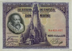 100 Pesetas ESPAGNE 1928 P.076
