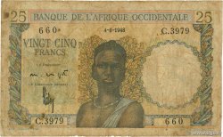 25 Francs AFRIQUE OCCIDENTALE FRANÇAISE (1895-1958) 1948 P.38 B