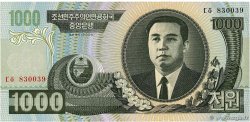 1000 Won NORDKOREA 2002 P.45a ST