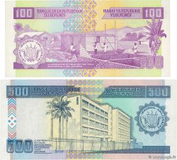 100 Francs Lot BURUNDI 2007 P.37f et P.38d NEUF