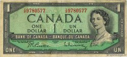 1 Dollar CANADA 1954 P.075b TB