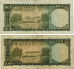 100 Lira Lot TURQUIE 1952 P.167a pr.TB