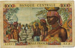 1000 Francs EQUATORIAL AFRICAN STATES (FRENCH)  1963 P.05a q.MB