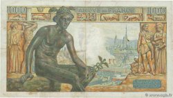 1000 Francs DÉESSE DÉMÉTER FRANCE 1942 F.40.06 TB