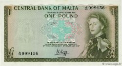 1 Pound MALTE  1969 P.29a AU
