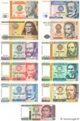 10 au 1000000 Intis Lot PÉROU 1987 P.129 au P.148
