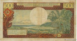 500 Francs - 100 Ariary MADAGASCAR 1964 P.058a TB