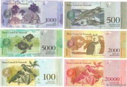 500 à 100000 Bolivares Lot VENEZUELA 2016 P.094b, P.095b, P.096a, P.097b, P.099c et P.100b NEUF