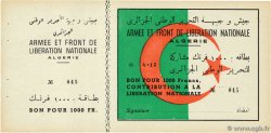 1000 Francs Bon ALGERIEN  1954 P.- VZ+