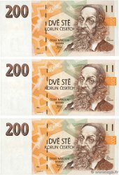 200 Korun Consécutifs RÉPUBLIQUE TCHÈQUE 1996 P.13 pr.SPL