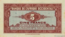 5 Francs AFRIQUE OCCIDENTALE FRANÇAISE (1895-1958) 1942 P.28a SPL