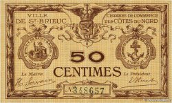50 Centimes FRANCE régionalisme et divers Saint-Brieuc 1918 JP.111.01 SUP
