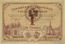 1 Franc FRANCE régionalisme et divers Caen et Honfleur 1920 JP.034.03 TTB+