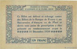 1 Franc FRANCE régionalisme et divers Alencon et Flers 1915 JP.006.24 TTB+