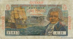 5 Francs Bougainville GUYANE 1946 P.19a B+