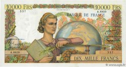 10000 Francs GÉNIE FRANÇAIS FRANCE  1955 F.50.75 AU-