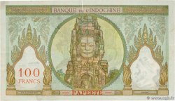 100 Francs TAHITI  1952 P.14b BB