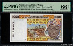 1000 Francs STATI AMERICANI AFRICANI  1995 P.611He FDC