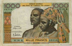 1000 Francs ÉTATS DE L AFRIQUE DE L OUEST 1961 P.703Kb