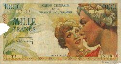 1000 Francs Union Française CCFOM AFRIQUE ÉQUATORIALE FRANÇAISE 1947 A.135a TB