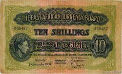 10 Shillings EAST AFRICA (BRITISH)  1950 P.29b F