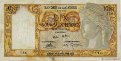 10 Nouveaux Francs ALGERIA  1959 P.119a BB