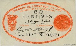 50 Centimes ALGERIA Alger 1915 JP.137.05 AU