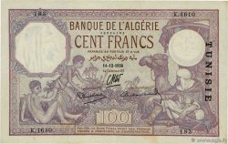 100 Francs TUNISIE  1938 P.10c