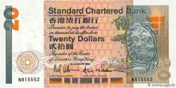 20 Dollars HONG KONG 1992 P.279b UNC