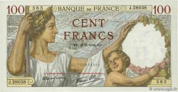 100 Francs SULLY FRANCE  1942 F.26.65 SPL+