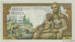 1000 Francs DÉESSE DÉMÉTER FRANCE  1943 F.40.25 SPL