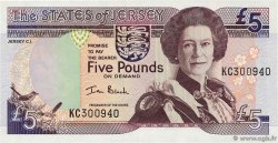 5 Pounds JERSEY 2000 P.27a NEUF