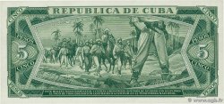 5 Pesos CUBA  1961 P.095a UNC