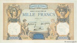 1000 Francs CÉRÈS ET MERCURE type modifié FRANCE 1940 F.38.46 TTB