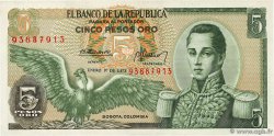 5 Pesos Oro COLOMBIE  1973 P.406e