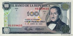 100 Pesos Oro COLOMBIE  1971 P.410c