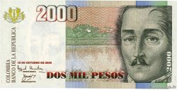 2000 Pesos COLOMBIA  2000 P.451a FDC