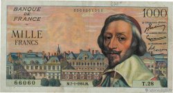 1000 Francs RICHELIEU FRANCE  1954 F.42.04