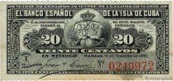 20 Centavos CUBA 1897 P.053a TTB
