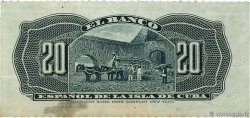 20 Centavos CUBA 1897 P.053a TTB
