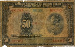 50 Francs CONGO BELGE 1952 P.24a AB