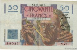 50 Francs LE VERRIER FRANCE  1947 F.20.09 XF-