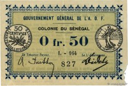 50 Centimes SENEGAL  1917 P.01c fVZ