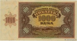 1000 Kuna CROAZIA  1941 P.04a FDC